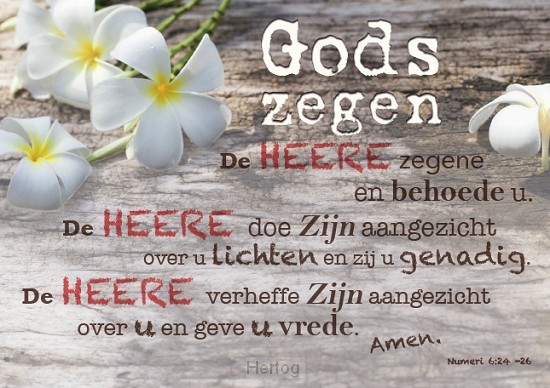 Kaart - Gods zegen De HEERE zegene en behoede u. - 61103207