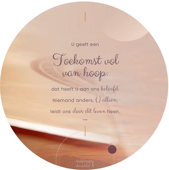Toekomst vol hoop - muurcirkel 40 cm.