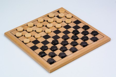 Houten damspel - 40 stenen