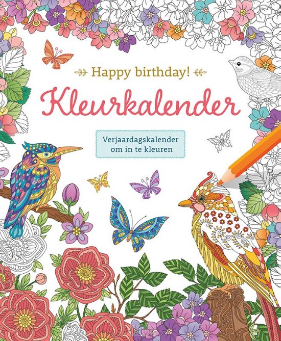 Kleurkalender - Happy birthday!