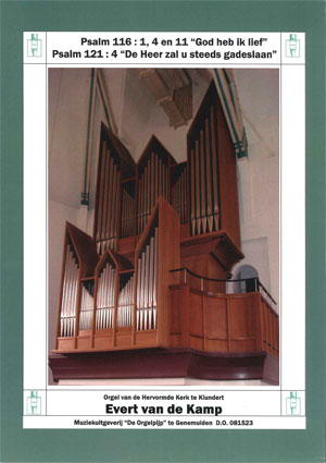 Psalm 116 & Psalm 121 - Notenschrift