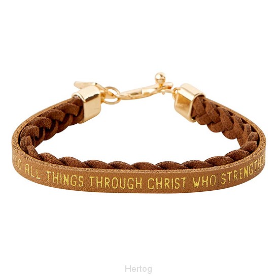 Wrapped in love - armband bruin