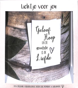 Geloof Hoop en de grootste is de Liefde - Lichtje voor jou