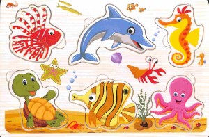 Houten puzzel dieren