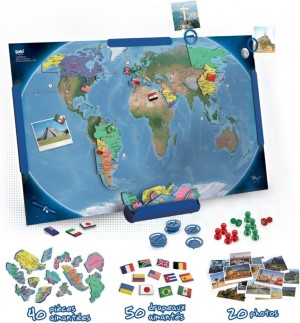 Magnetische wereldkaart