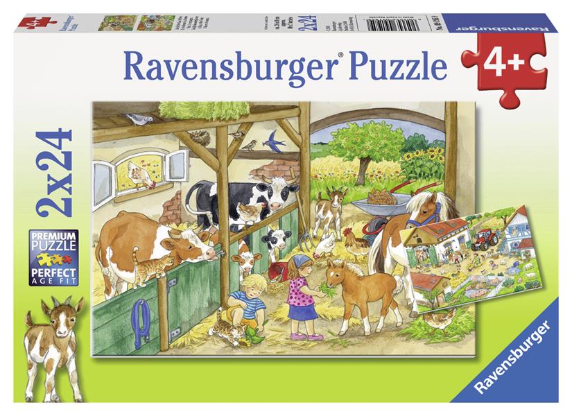 Vrolijk boerderijleven - puzzel 2x24 st.