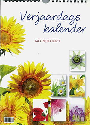 Bloemen - verjaardagskalender met bijbeltekst