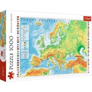 Kaart van Europa - 1000 stukjes