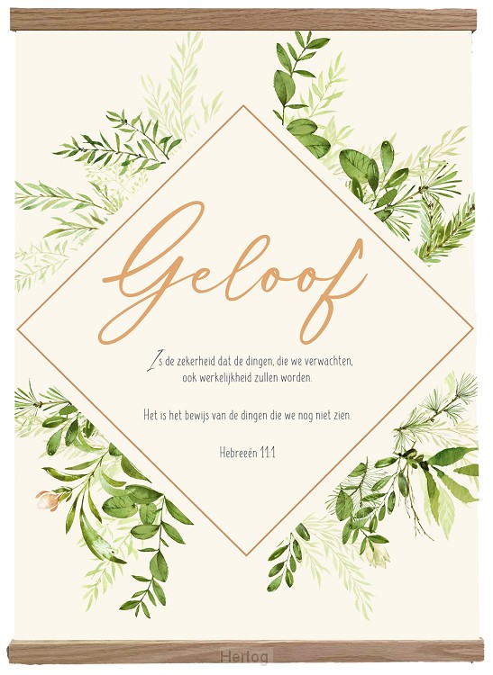 Geloof - textielposter 