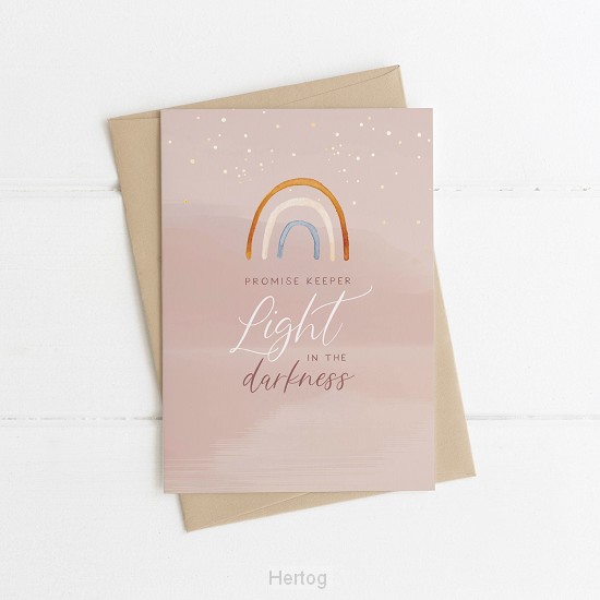 Promise keeper Light in the darkness - enkele kaart met envelop