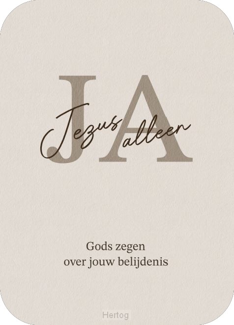 Ja Jezus alleen - wenskaart met envelop