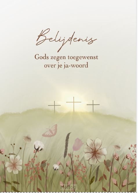 Belijdenis - wenskaart met envelop
