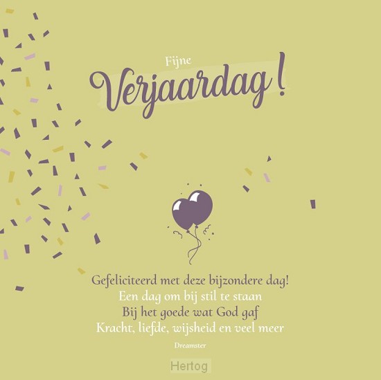 Fijne Verjaardag! - kaart