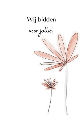 Wij bidden voor jullie! - kaart