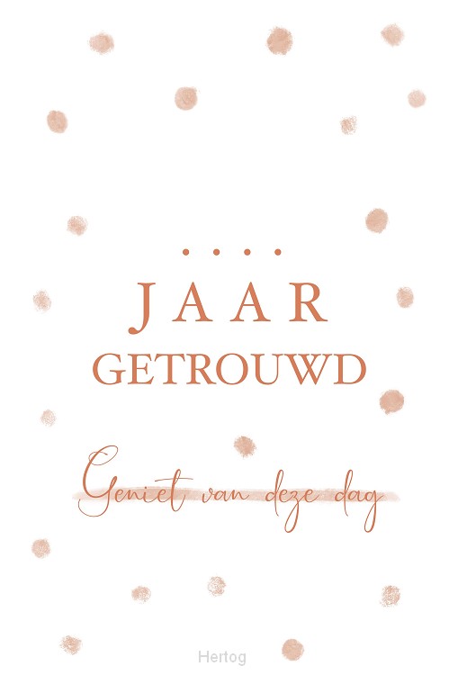 .... jaar getrouwd - kaart