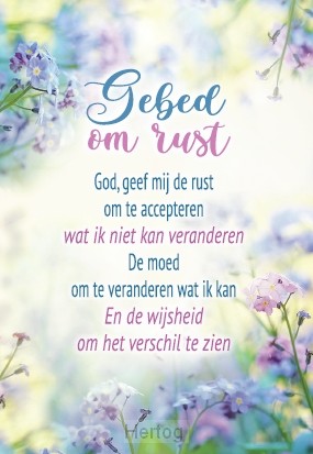 Gebed om rust - minikaart
