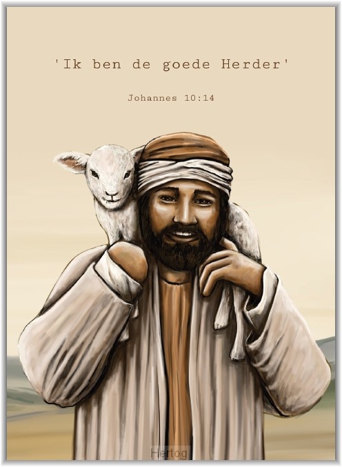 Ik ben de goede Herder - poster A5
