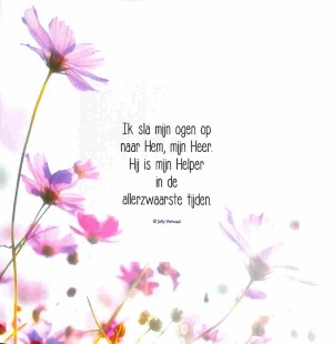 Ik sla mijn ogen op naar Hem - wenskaart