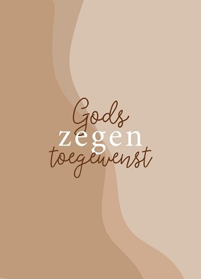 Gods zegen toegewenst - kaart