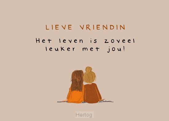 Lieve vriendin - kaart