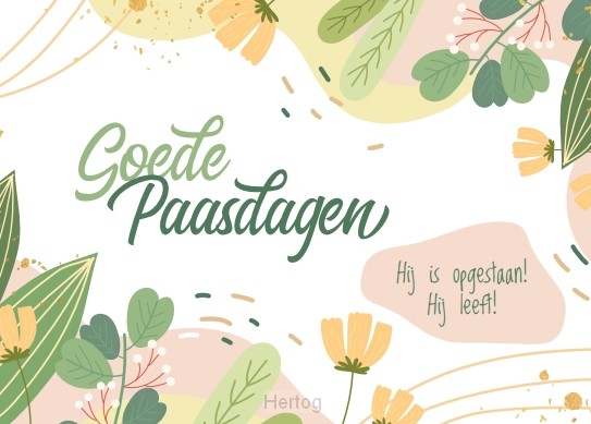 Goede Paasdagen - wenskaart met tekst