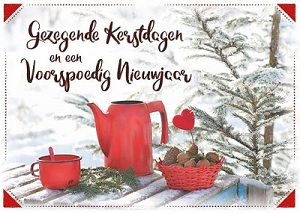 Mapje Gezegende Kerstdagen en een Voorspoedig Nieuwjaar - 65509354