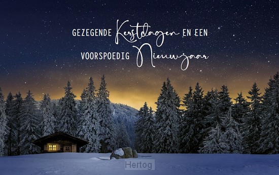 Map Gezegende Kerstdagen en een Voorspoedig Nieuwjaar