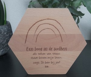Een boog in de wolken - honingraat