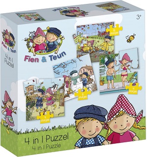 Fien en Teun - puzzel 4 in 1