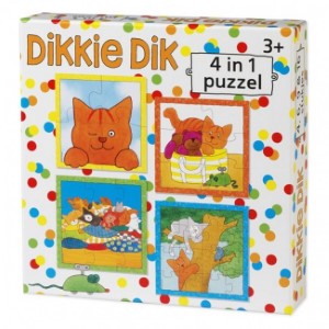 Dikkie Dik 4 in 1 puzzel