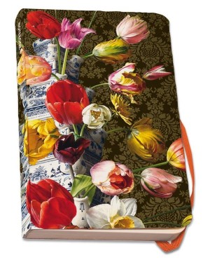 Bloemstilleven met tulpenvaas - notitieboek A6