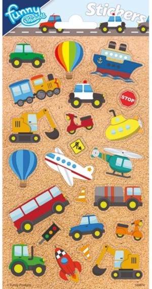 Voertuigen stickervel 