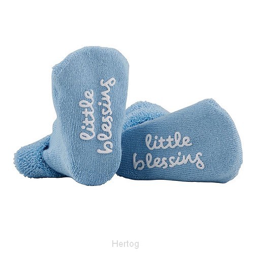 Little blessings - babysokjes blauw