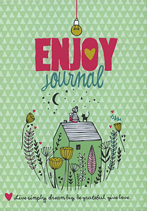 Enjoy journal - Live simply, dream big, be grateful, give love