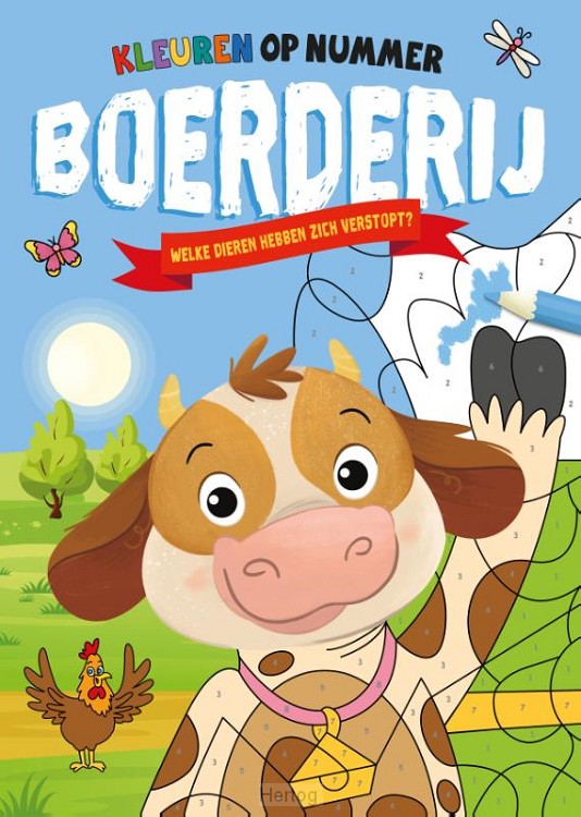 Boerderij - kleuren op nummer