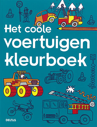 Het coole voertuigenkleurboek