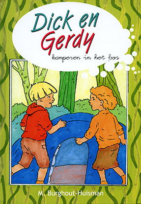 Dick en Gerdy kamperen in het bos -