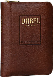 Micro SV psalmen leer rits goudsnee ind.bruin ritm