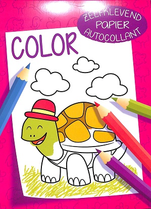 Sticky note color - kleurboek roze