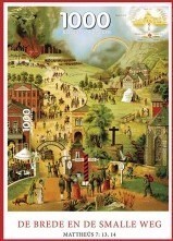 Puzzel De brede en de smalle weg - 1000 stukjes