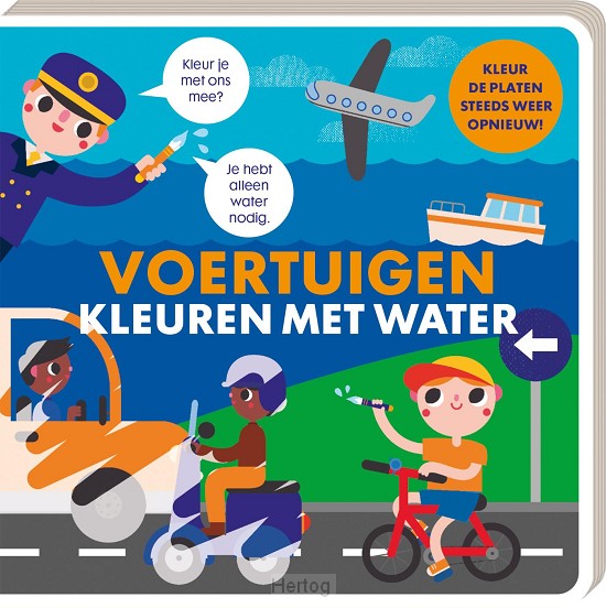 Kleuren met water - voertuigen