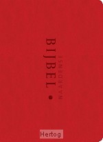 Naardense Bijbel - vivella rood foedraal