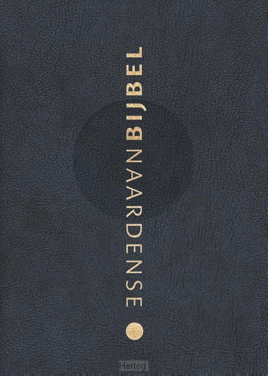 Naardense Bijbel - leer goudsnee nachtblauw