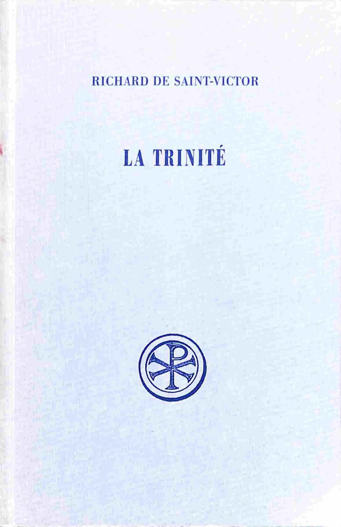 La trinité - Sources Chrétiennes no. 63