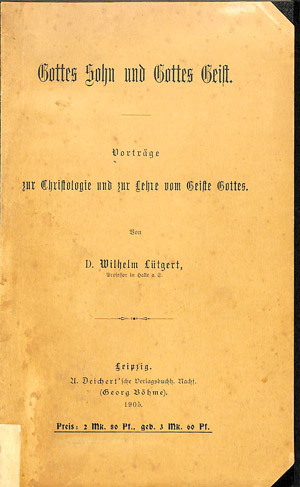 Gottes Sohn und Gottes Geist (2e hands)