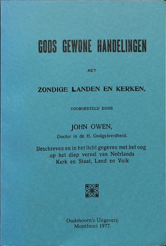 Gods gewone handelingen met zondige landen en kerken