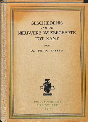 Geschiedenis van de Nieuwere Wijsbegeerte tot Kant