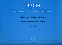 8 Kleine Präludien und Fugen - Notenschrift