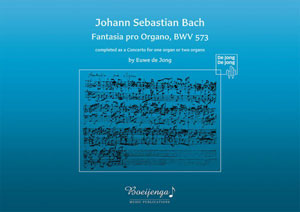 Fantasia pro Organo, BWV 573 - Notenschrift