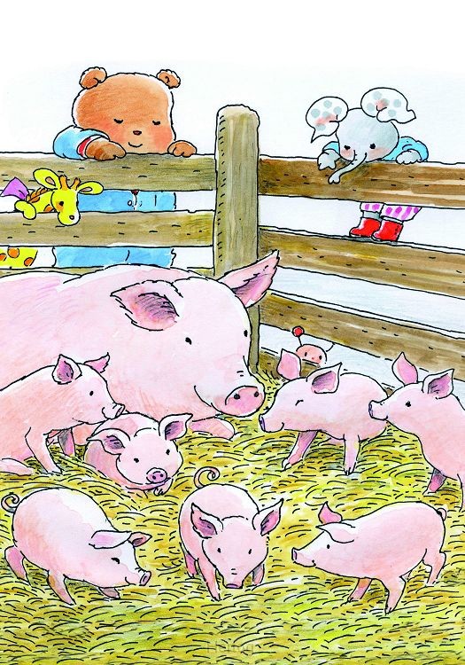 Bobbi bij varkens - kaart